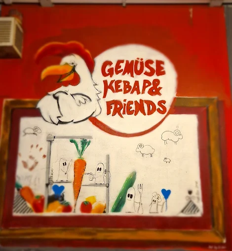 Gemüse Kebap & Friends Wandmotiv im Laden